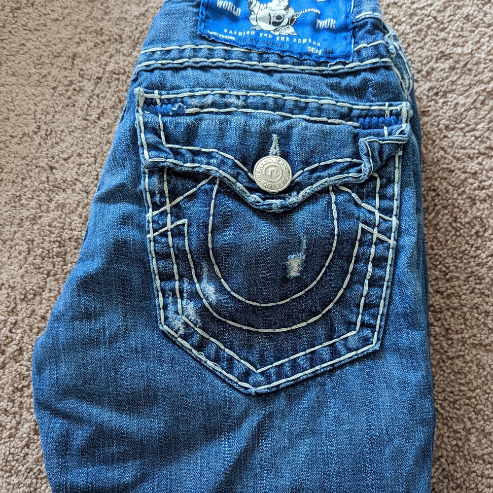 True Religion Distressed Jeans